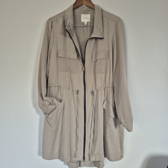 Torrid Tan Anorak Unlined Jacket 2XL - Picture 2 of 12